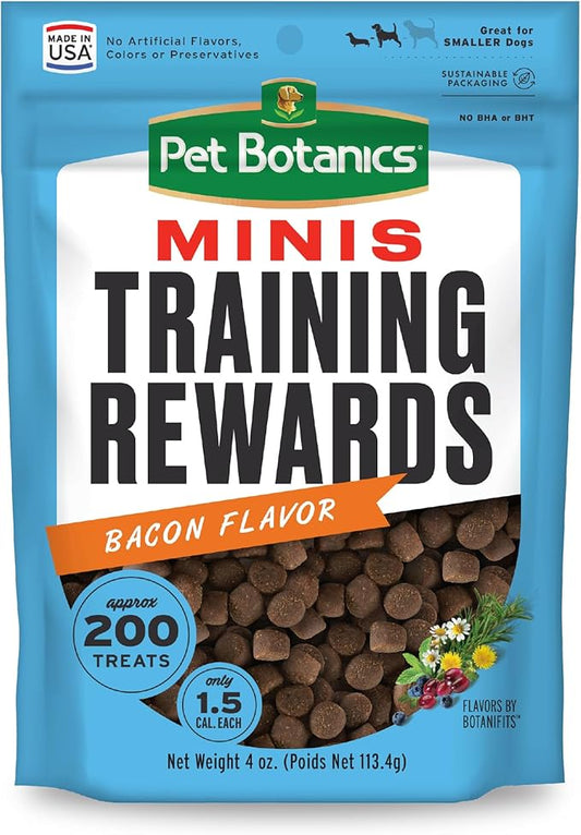 Pet Botanics Training Rewards Mini Treats For Dogs, Bacon, 4 Oz. - PAWPICO