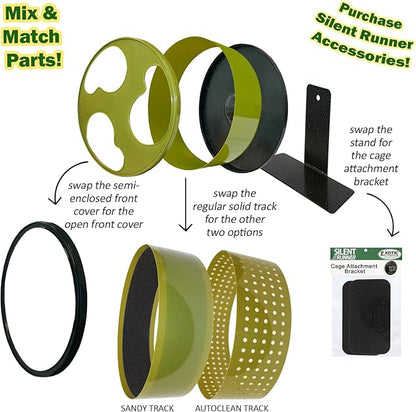 Sandy Track - for Green Silent Runner 12" Wide - Textured Nail Trimming Track for Pet Exercise Wheel (Green 12" Wide) ExoticNutrition