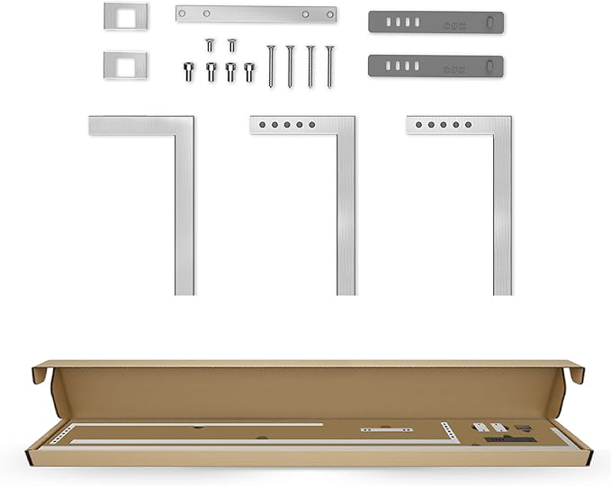 ONF Stainless Steel 304 Square Hanging Kit for Planted Terrarium & Aquarium Light, Suspension System, Adjustable Stand Hold up to 11lb 24-36 inch Fish Tank Light, 2 pcs Tubes in Pack, Left ONF