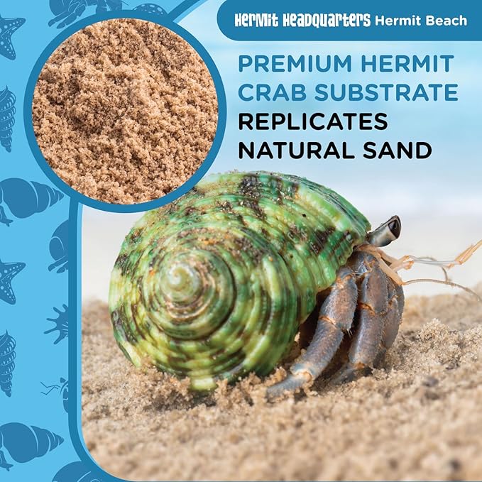 Fluker's All-Natural Premium Sand Substrate Mixture for Hermit Crabs, 12lbs Flukers