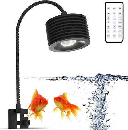 Lominie Aquarium Plant Light LED Aquarium Light Nano Freshwater Fish Tank LED Light for Refugium Planted Tank with Gooseneck Lominie