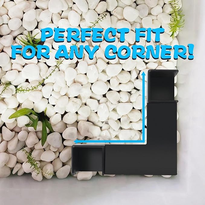 Shrimp Cave Aquarium Tunnel, Shrimp Hides for Aquarium, Corner Aquarium Cave, Corner Fish Tank Decorations, Shrimp Tank Accessories, Fish Hideout for Aquarium Decor, Fish Cave for Aquarium Hideout CPLIKE