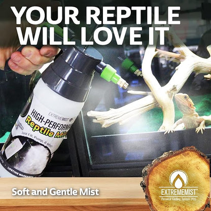 High-Performance Reptile Mister | Ultra-fine Amphibian Sprayer | Terrarium Humidity Fogger | Continuous Gentle Mister | Humidifier for Geckos, Chameleons, Turtles, & Lizards ExtremeMist
