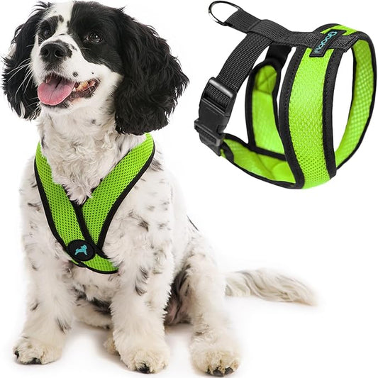 Gooby Comfort X Head In Harness - Green, X-Large - No Pull Small Dog Harness, Patented Choke-Free X Frame - Perfect on the Go Dog Harness for Medium Dogs No Pull, Small Dogs for Indoor and Outdoor Use Gooby