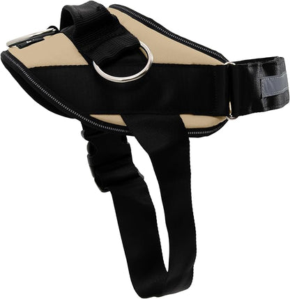 ShawnCo Essential Dog Harness, No-Pull Pet Vest with 3 Leash Clips, No Choke, Reflective, Adjustable and Padded, for Easy Walking and Training for Small, Medium and Large Dogs (Driftwood, XL) SHAWNCO