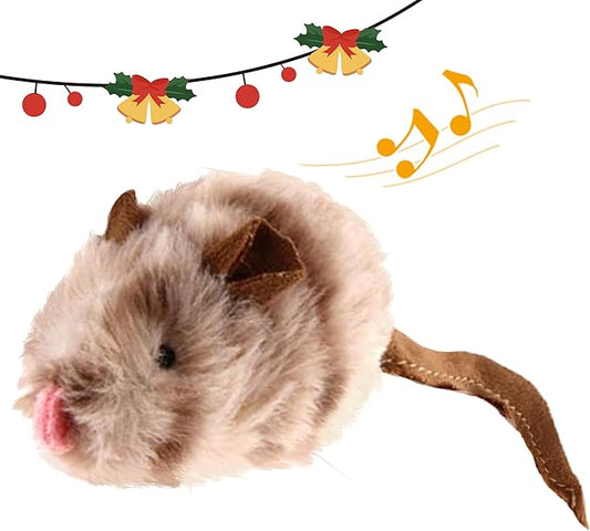 Gigwi Cat Toys for Indoor Cats, Interactive Cat Toy with Real Squeaky Mouse Electronic Sound Chirping, Kitten Toys Automatic Cat Mice Toy for Cat Exercise & Kicker to Self Play, Relieve Boredom - PAWPICO