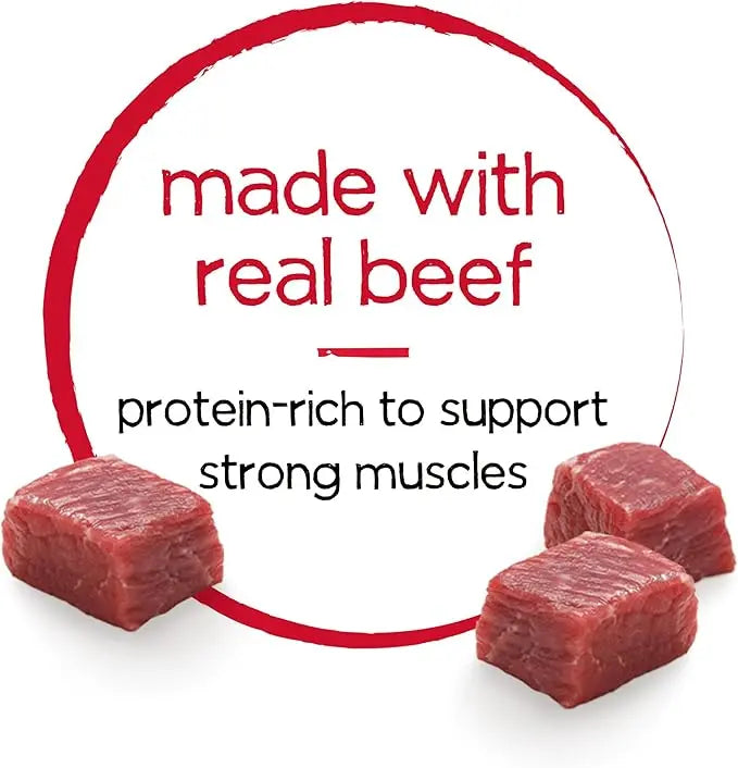 Beneful Purina Infused Wet Dog Food Pate, with Real Beef, Carrots and Spinach, with Bone Broth for Dogs - (8 Packs of 3) 3 oz. Sleeves - PAWPICO