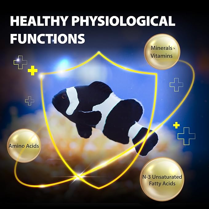 Purify Series for Marine Fish Food, Saltwater Fish Sinking Pellets, Suitable for Clown Fish, All Natural Ingredients, 2.65 oz (Pack of 2) GOODPARTNERFishFoodPurifySeries