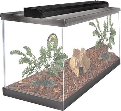 Zilla Reptile T8 Slimline Tropical Pet Habitat Light Fixture with 15 Watt Fluorescent Bulb, 18 Inches Zilla