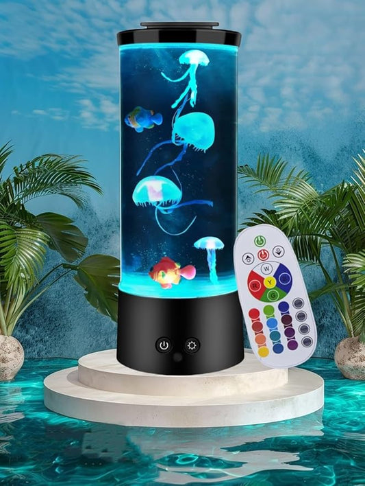 Order Soon Jellyfish Lamp with 16 Colors Changing for Relax Mood Light Gift with USB for Kids Men Women for Home Decoration… ORDERSOON