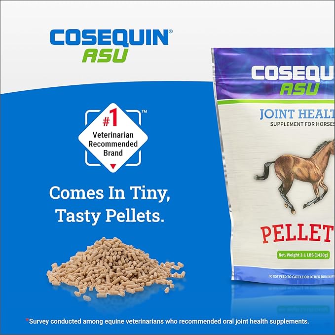 Nutramax Cosequin ASU Pellets Joint Health Supplement for Horses - Pellets with Glucosamine and Chondroitin, 1420 Grams NutramaxLaboratories