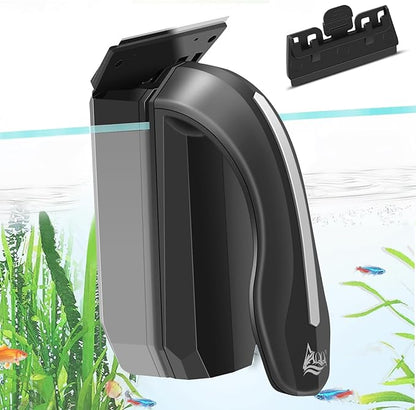 AQQA Aquarium Magnet Glass/Acrylic Cleaner,Fish Tank Cleaner Brush,Magnetic Algae Scrapers Cleaning Tools with 2 Detachable Scrapers,Floating Freshwater Saltwater (L) AQQA