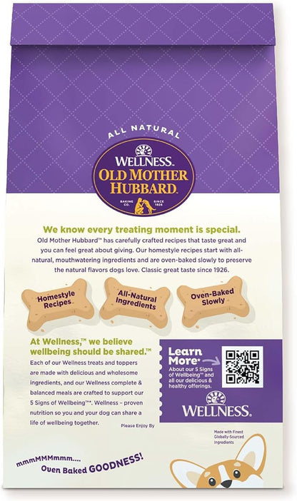 Old Mother Hubbard by Wellness Classic Just Vegg'N Natural Dog Treats, Crunchy Oven-Baked Biscuits, Ideal for Training, Mini Size, 20 ounce bag - PAWPICO