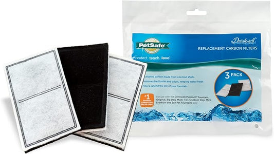 PetSafe Drinkwell Replacement Carbon Filter, Dog and Cat Water Fountain Filters - PAWPICO