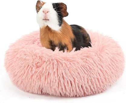 Chinchilla Bed Pink Burrowing Pet Bed for Guinea Pigs and Other Small Animals 11.8 inch - PAWPICO