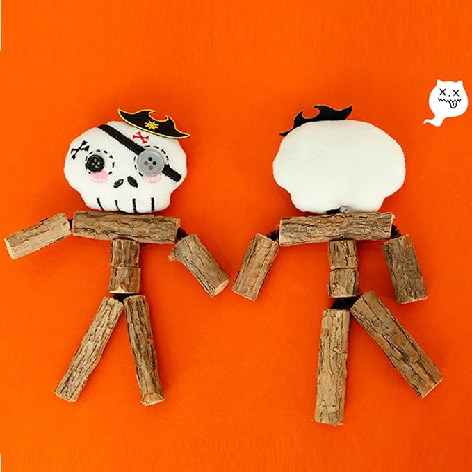 Halloween Pirate Matatabi Cat Chew Toy - Skull Design, Natural Teeth Cleaning and Stress Relief Interactive Toy for Cats - PAWPICO