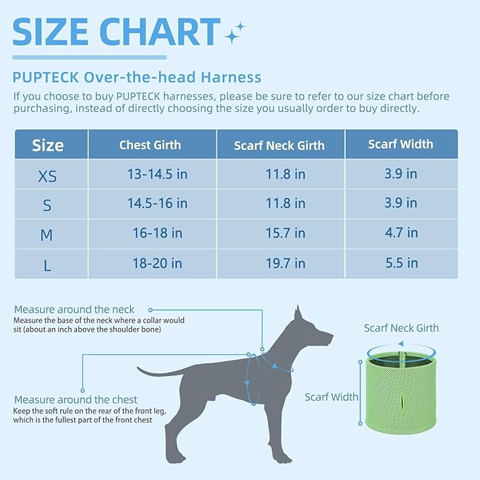PUPTECK Adjustable Dog Harness Collar and Leash Set Step in No Pull Pet Harness for Small Medium Dogs Puppy and Cats Outdoor Walking Running, Soft Mesh Padded Reflective Vest Harnesses, OrangeRed L PUPTECK