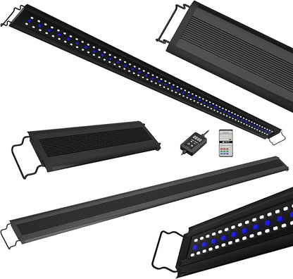 Aquatop SkyAqua Marine LED Saltwater Aquarium Light, 14000K Spectrum – Fits 18-24-Inch Tanks, 3 Position Toggle Switch & Included Remote Control, Aquarium Lights for Fish Tanks, UL & CSA AQUATOP