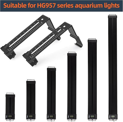 hygger Aquarium Light Clip Holder (for HG-957),1 Piece, Aquarium Fish Tank Light Riser/Holder/Bracket/Stand/Mount hygger