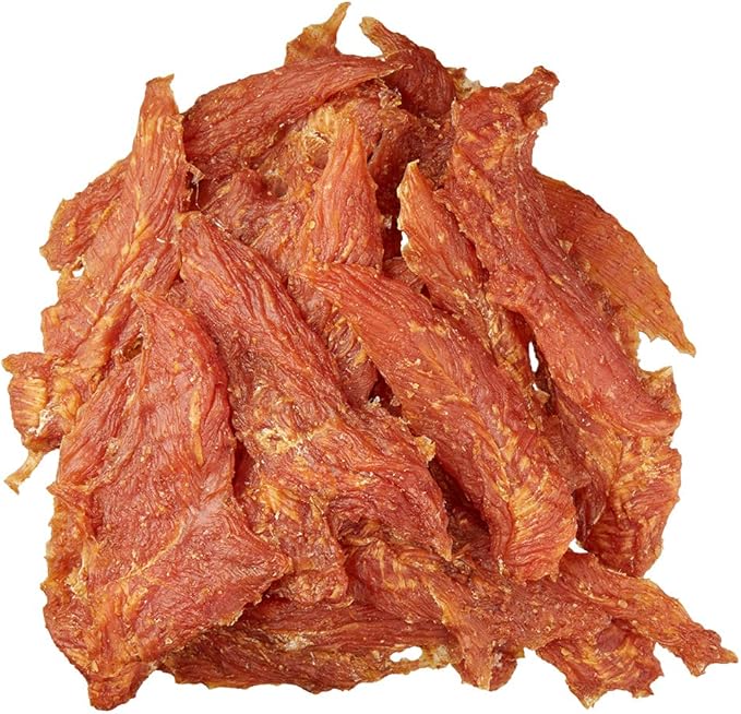 Amazon Brand – Wag Chewy Whole Muscle American Jerky Dog Treats – Chicken & Flaxseed (1 lb), Grain Free - PAWPICO