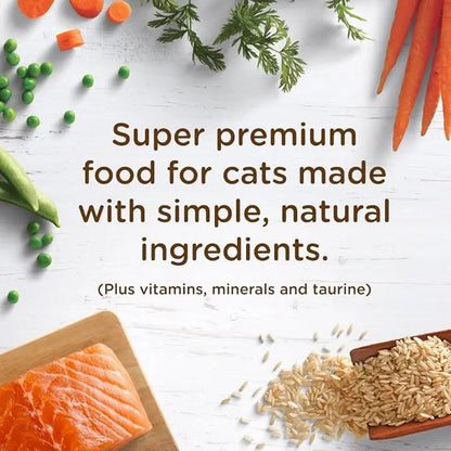 Nutrish Rachael Ray Premium Natural Dry Cat Food with Added Vitamins, Minerals & Other Nutrients, Real Salmon & Brown Rice Recipe, 6 Pound Bag - PAWPICO