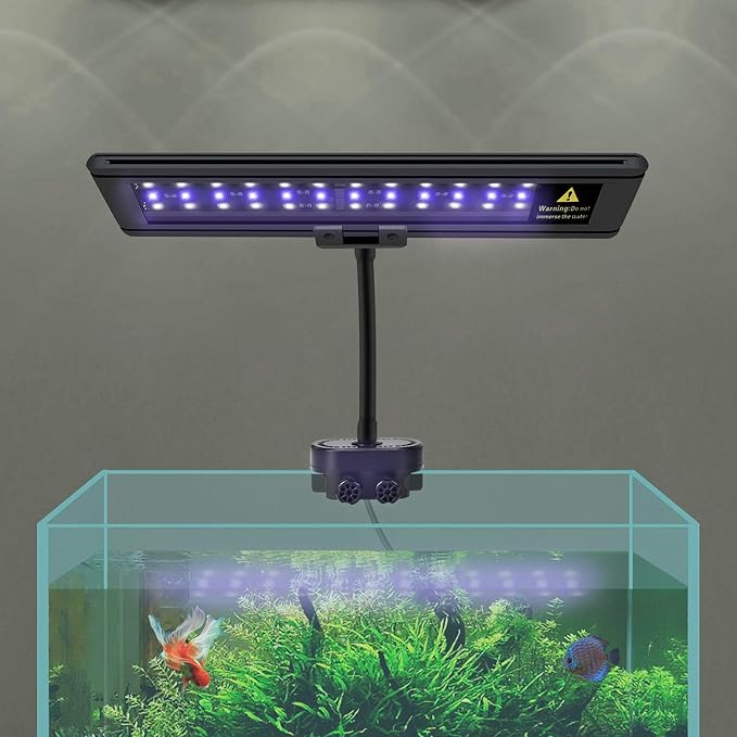 IREENUO Aquarium LED Light, Full Spectrum Fish Tank Clip on Light with Remote, Color Changing Lighting for Reef Coral Aquatic Plants and Fish Keeping (10W（11.8inch）) SpeciallyforyourpettoprovideavarietyofqualityproductsYearsofresearchexperienceinpetwarmcoattoprovideyourpetwiththewarmestprotectioninwinter