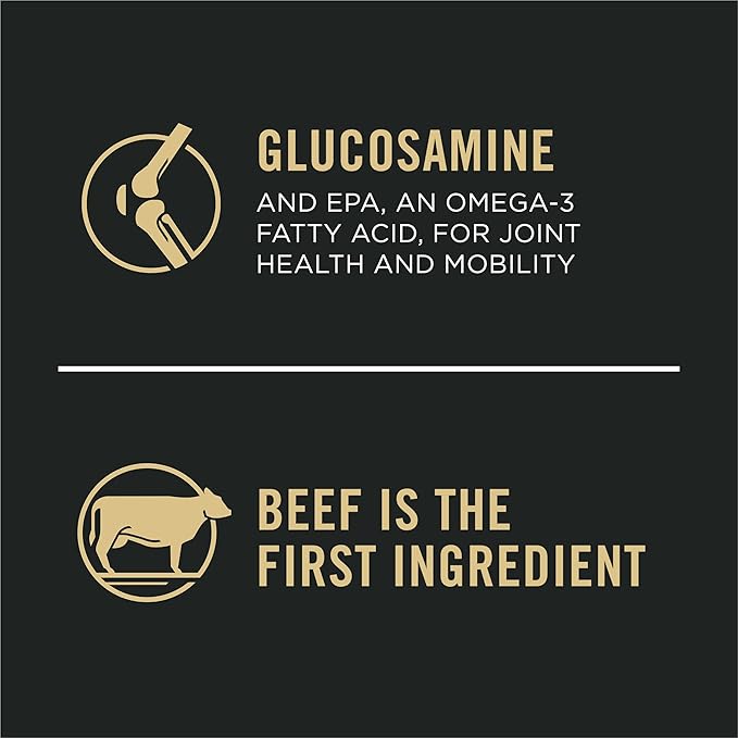 Purina Pro Plan Large Breed Dry High Protein Dog Food with Probiotics for Dogs, Beef and Rice Formula - 18 lb. Bag - PAWPICO