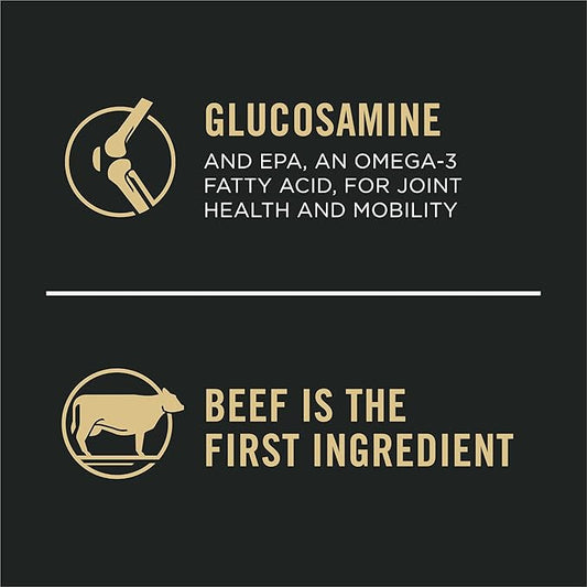 Purina Pro Plan Large Breed Dry High Protein Dog Food with Probiotics for Dogs, Beef and Rice Formula - 18 lb. Bag - PAWPICO