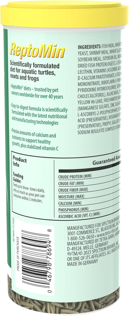 Tetra ReptoMin Floating Food Sticks, Food for Aquatic Turtles, Newts and Frogs, 13.22 oz Tetra