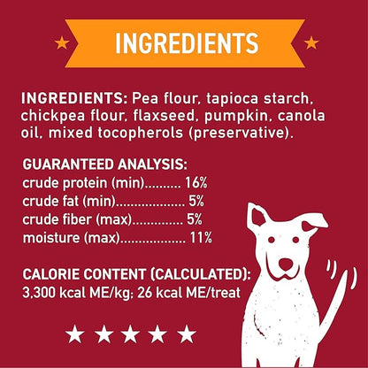Cloud Star Wag More Bark Less Crunchy Grain Free Dog Treats, Pumpkin, 2.5 lb. Pouch - PAWPICO
