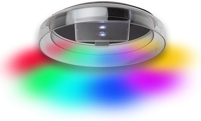 Koller Products 2-Gallon Fish Bowl, Impact- Resistant Plastic Betta Fish Tank with LED Lighting (7 Color Selections), Buit-in Timer, Crystal-Clear Clarity, Desktop Aquarium Tank for Home Décor DISCOVERTHEEXCITINGWORLDOFKEEPINGTROPICALFISH