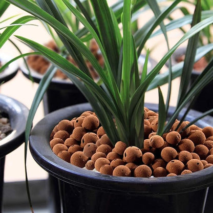 Halatool 4 LB Leca Clay Pebbles for Plants 4mm-16mm Clay Balls 100% Natural Hydroton Leca Balls for Indoor Plants Hydroponic Growing Gardening Orchids Drainage Decoration Aquaponics HALATOOL