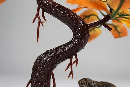 Penn-PLAX Deco-Replicas Bonsai Tree Aquarium Decoration – Orange – Safe for Freshwater and Saltwater Fish Tanks – 8” Height Penn-Plax