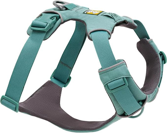Ruffwear, Front Range Dog Harness, Reflective and Padded, No Pull Harness for Training and Everyday, River Rock Green, XX-Small RuffwearInc