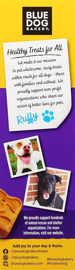 Blue Dog Bakery Natural Dog Treats, More Crunch Large, Assorted Flavors, 18oz Box, 6 Boxes - PAWPICO