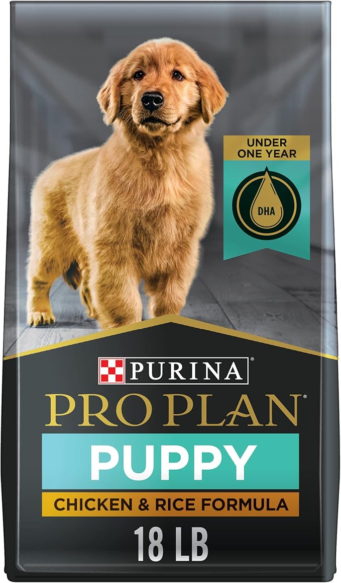 Purina Pro Plan High Protein Dry Puppy Food, Chicken and Rice Formula - 18 lb. Bag - PAWPICO