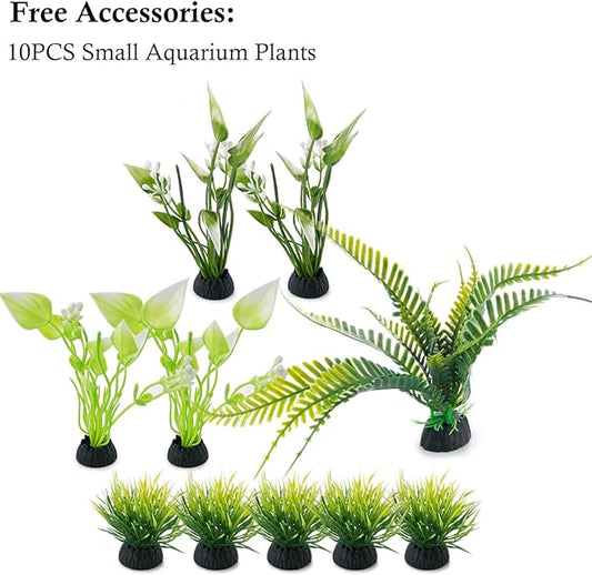 FEDOUR Aquarium Ornaments, Aquarium Mini Skull Skeleton/Aquarium Mini Castle/Aquarium Hippon Cave/Aquarium Rock Stone Cave Decoration, Fish Tank Decoration Landscape Hiding House (Rock Cave) FEDOUR