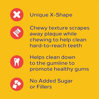 PEDIGREE DENTASTIX Large Dog Dental Treats Beef Flavor Dental Bones, 1.72 lb. Pack (32 Treats) - PAWPICO