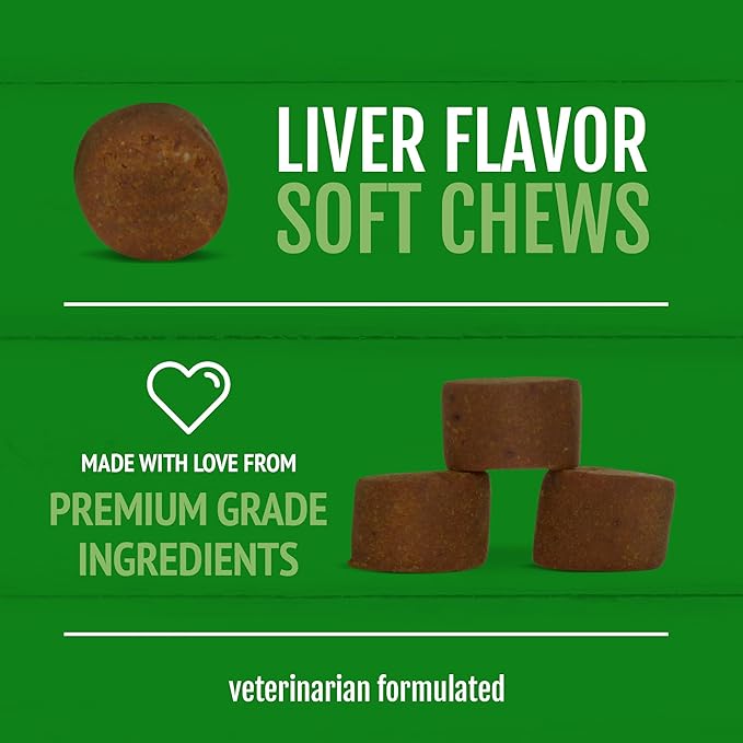 PetNC Natural Care Calming Aid Soft Chews for Dogs, 120 Count VisitthePetnc