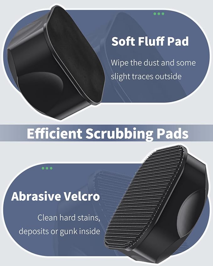 Pawfly Aquarium Magnetic Brush for Glass Fish Tanks 1.8 Inch Stain Scrubber Pads Floating Cleaning Tool for 4/5 Inch Thick Fresh & Marine Aquariums up to 30 Gallons (Not for Acrylic & Plastic Tanks) Pawfly