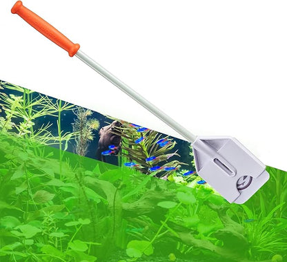 Flipper Platinum Aquarium Algae Scraper (12", Nano) - Aquarium Glass Cleaner Tool with Serrated Blade - Algae Remover for Fish Tank Scraper for Glass Aquariums and Acrylic Tanks FLPPER