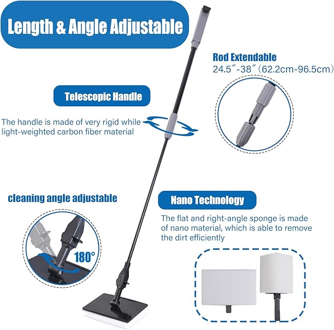 Aquarium Cleaning Kit - Fish Tank Gravel Vacuum Cleaner & Algae Scraper for Glass Tanks, Easy Water Change & Algae Removal for Freshwater & Saltwater Tanks, Maintain Clear & Healthy Water PAWPICO