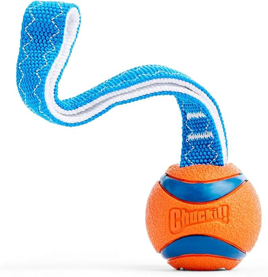 Chuckit! Ultra Tug Dog Toy, Small Fetch and Dog Ball Tug Toy for Dogs 0-20 Pounds - PAWPICO