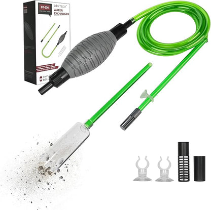 boxtech Fish Tank Water Change, Vacuum Siphon Water Changer Pump Sand Cleaner for Aquarium Water Filter Boxtech