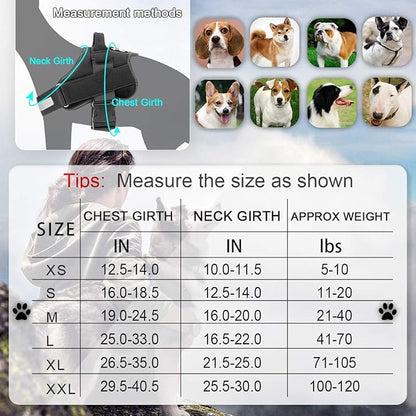 Bolux Dog Harness, No-Pull Reflective Dog Vest, Breathable Adjustable Pet Harness with Handle for Outdoor Walking - No More Pulling, Tugging or Choking (Black, M) Bolux