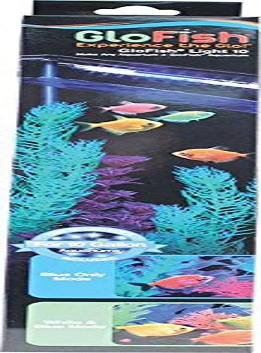 GloFish LED Light 10 Gallons, Blue and White LED Lights, for Aquariums Up to 10 Gallons (29029) GloFish