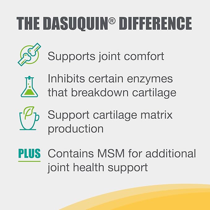 Nutramax Laboratories Dasuquin with MSM Joint Health Supplement for Large Dogs - With Glucosamine, MSM, Chondroitin, ASU, Boswellia Serrata Extract, and Green Tea Extract, 84 Soft Chews NutramaxLaboratories
