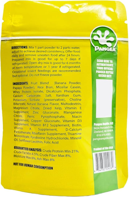 Pangea Papaya Fruit Mix Complete Crested Gecko Food, 2 Oz. PangeaReptile