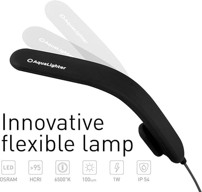 Fish Tank Light - Clip On Aquarium Light - Aquarium Light for Plants - LED Flexible Lamp for Freshwater Small Aquarium Light - PicoSoft Black 5 Gallon Aqualighter
