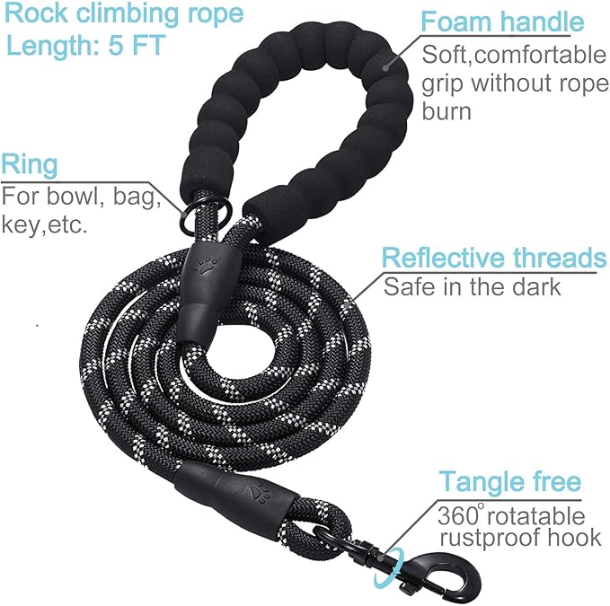 haapaw 2 Packs Martingale Dog Collar with Quick Release Buckle Reflective Dog Training Collars for Small Medium Large Dogs haapaw